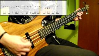 George Baker  Little Green Bag Bass Cover Play Along Tabs In Video [upl. by Sinnylg]