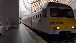 LiègeGuillemins BE departure NMBS S44 5158 with destination Visé BE 30102024 [upl. by Cassil888]