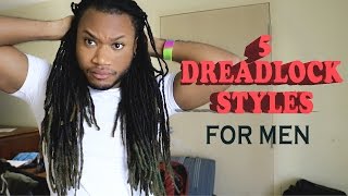 5 quick and easy dreadlock styles for men [upl. by Antrim]