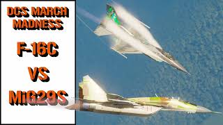 DCS March Madness  F16C VS MiG 29 [upl. by Kyl995]