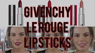 NEW Givenchy Le Rouge Lipsticks  3 Finishes  Getting Comfortable with Color [upl. by Caddaric]