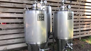 Nano Fermentadores Acero 304 Custom Brewery [upl. by Anibas]