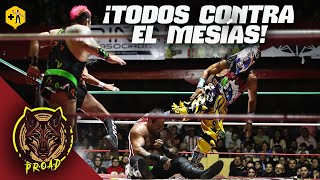 Mesías Texano Jr y Bengala vs Psycho Clown Negro Casas y Máximo  Max Proad  Arena Afición [upl. by Aserehtairam]