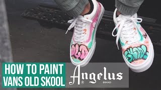 Custom Graffiti Vans  Angelus Paint Markers  Angelus Brand [upl. by Wellesley646]