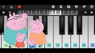 Peppa Pig Theme Songpiano tune learn for Beginners piano cover [upl. by Toole]