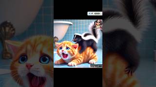 What should I do if I meet a flatheaded brother in the shower shorts cat cute kitten [upl. by Herrington]