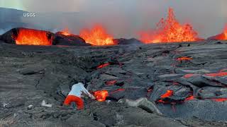 Kilauea Hawaiis secondlargest volcano begins erupting again [upl. by Pizor248]