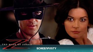 The Mask Of Zorro  STRIP DUEL SCENE  Antonio Banderas VS Catherine ZetaJones  Screenfinity [upl. by Kerrin76]