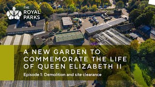 A new garden in The Regents Park London  Demolition and site clearance  The Royal Parks [upl. by Philbo508]