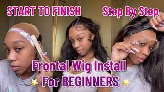 The ULTIMATE MELT From START TO FINISH  Frontal Wig Install For BEGINNERS [upl. by Sonni]