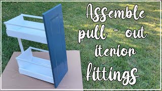 How to assemble and install Ikea pullout interior fittings 12quot  spice rack [upl. by Gorton764]