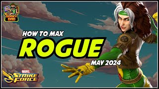 New Player Guide  How To Max Rogue Early  Marvel Strike Force [upl. by Willett736]