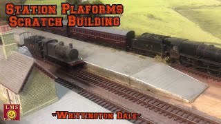 Building a Model Railway  Station Platforms  Scratch Building [upl. by Arrak]