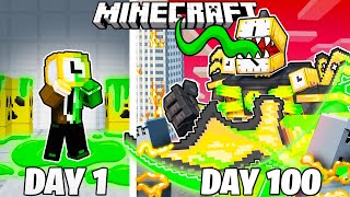 I Survived 100 Days as ZOMBIE CLOCKMAN in Minecraft [upl. by Dressler782]