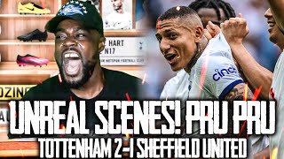 UNREAL SCENES KULU GETS LAST MINUTE WINNER 😱 Tottenham 21 Sheffield United EXPRESSIONS HIGHLIGHTS [upl. by Yemorej302]