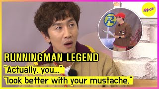 RUNNINGMAN quotActually youquot quotlook better with your mustachequot ENGSUB [upl. by Htrap]