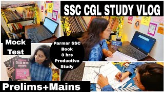 SSC CGL Study Vlog My Daily Routine For Prelims  Mains Preparation  Maths Mock Test Strategy 🔥📚 [upl. by Ayokahs869]