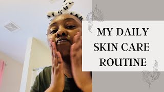 Morning skin care routine skincare skin blackvlogger singlemom [upl. by Nagah]