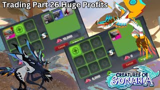 Creatures of Sonaria  Trading part 26 Huge Profits [upl. by Larsen]