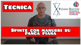 Spinte con manubri su panca piana  Tecnica [upl. by Isabella]