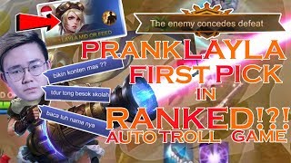 Zxuan First Pick Layla in Ranked Enemy Auto Surrender   Official ZX [upl. by Nannette]