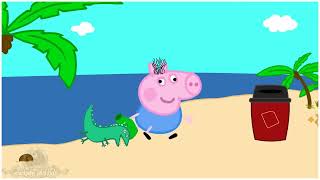 Georges Little Secret Peppa and Roblox Piggy Funny Animation [upl. by Eirallam]