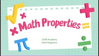 Math Properties Overview [upl. by Fabiolas]