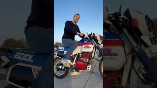 Plus de batterie  Pas de problème 💥 honda xl600lm vintagebike kickstarter [upl. by Thornton]