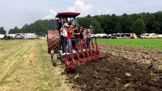 Rumely Oil Pulls Plowing at the Pageant Of Steam [upl. by Dulciana912]