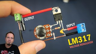 Adjustable Voltage regulator LM317 how to make [upl. by Lakim]