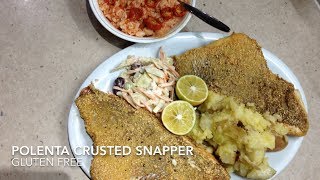 Polenta Crusted Snapper Fillets cheekyricho tutorial [upl. by Nlycaj]