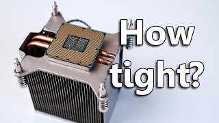 Is mounting pressure important for CPU thermals [upl. by Ymorej]