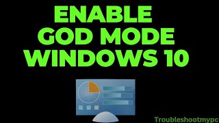 How To Enable God Mode In Windows 10 [upl. by Mozes811]