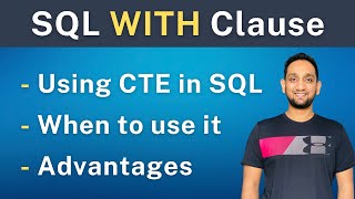 SQL WITH Clause  How to write SQL Queries using WITH Clause  SQL CTE Common Table Expression [upl. by Zetnod]