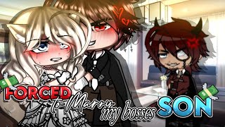 Forced to Marry my Bosses SON💸  Gacha Mini Movie GCMM [upl. by Tnilc789]