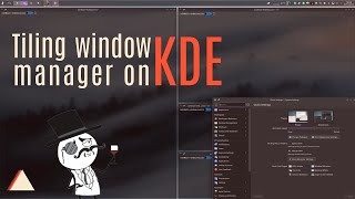 Add a real tiling window manager in KDE [upl. by Leuname]