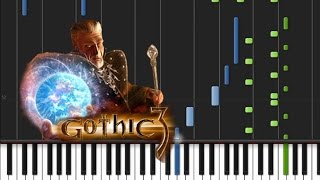 Gothic 3  Theme Song Synthesia Tutorial [upl. by Naquin]