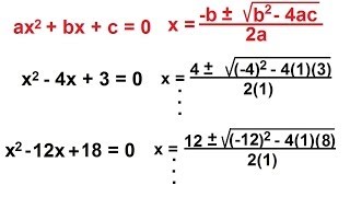 PreCalculus  Algebra Fundamental Review 16 of 80 Sol Quadratic Eqns Quadratic Formula [upl. by Muiram]