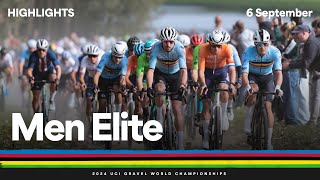 Men Elite highlights  2024 UCI Gravel World Championships [upl. by Vasily]