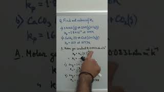 Problem Solving  kp and kc Relation jeechemistry neetchemistry chemistry [upl. by Aydin]