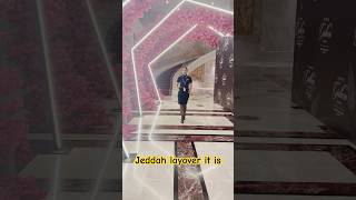 Jeddah layover ytshorts shortvideo viralvideo trending airport like shorts love airhostess [upl. by Godewyn]