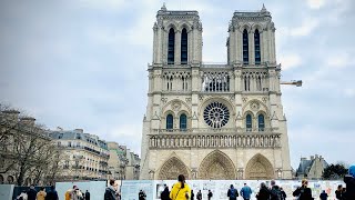 PARIS LIVE Notre Dame Cathedral is ringing bells for support of Ukraine March 3 2022 [upl. by Ambrose821]