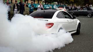 Lord Aleem Rips HUGE BURNOUT in his Mercedes C63 AMG [upl. by Nit]