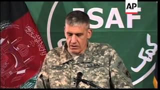 ISAF commander says there is still work to be done [upl. by Idnal256]