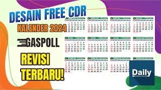 TEMPLATE KALENDER 2024 FREE Desain Kalender 2024 GRATIS [upl. by Marylinda857]