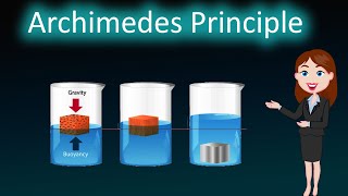 Archimedes Principle  3D animated explanation  class 9th  Gravitation [upl. by Phoebe]