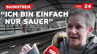 Wieder Streik bei der Bahn Das sagen Reisende [upl. by Letsirc265]