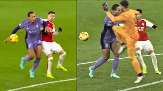 Virgil Van Dijk amp Alisson Shocking Defending vs Arsenal 😳🤣  Martinelli Goal  Arsenal 31 Liverpool [upl. by Cinderella]