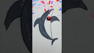 How to draw a shark easy step by step 🩶🦈 [upl. by Nevaed]