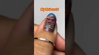 weird nailart design with 9 nailpaints 💅 shorts ytshorts nails mood notoolnailart weird fyp [upl. by Enomad678]